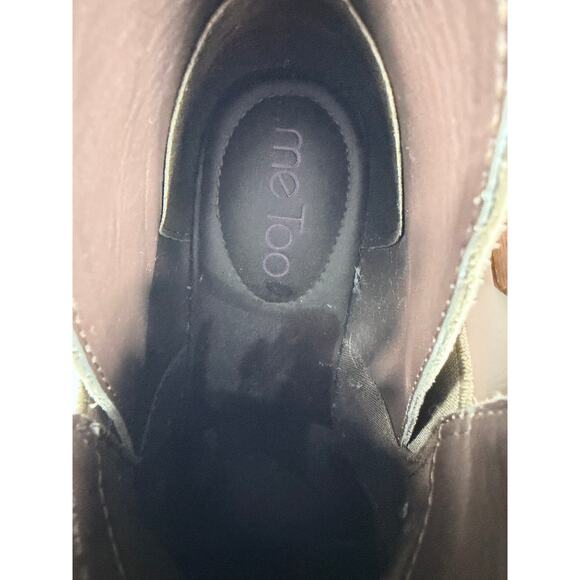 Me Too Suede Taupe Zoey Ankle Booties size 9 Women's - Picture 11 of 13